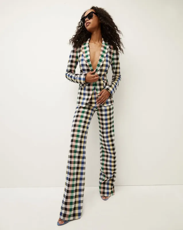 Cutaway Gingham Dickey Jacket sold by Veronica Beard