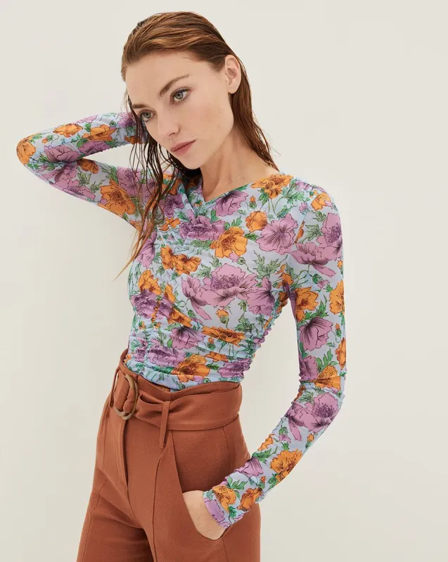 Myrna Floral-Print Top sold by Veronica Beard
