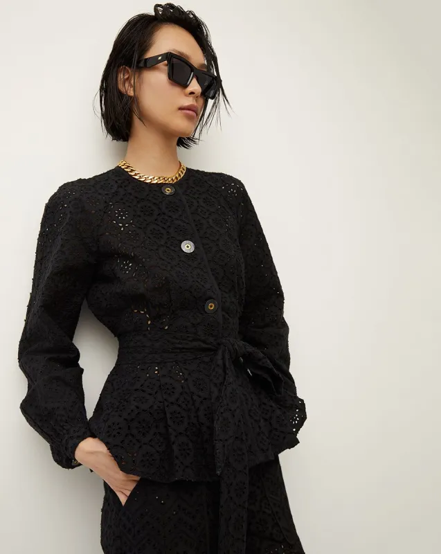 Kapnos Eyelet Jacket sold by Veronica Beard