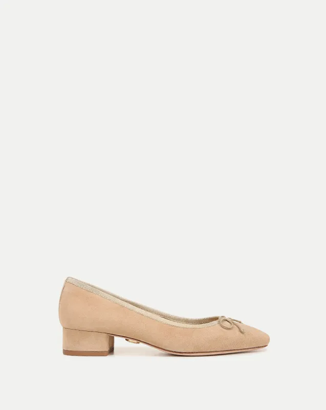 Cecile Suede Ballet Pump sold by Veronica Beard