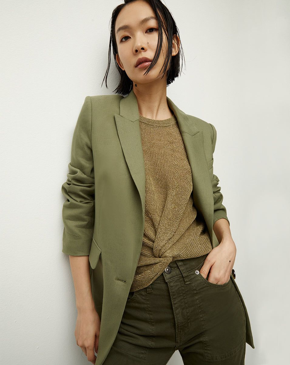 Sevi Linen Jacket sold by Veronica Beard product image thumbnail 2