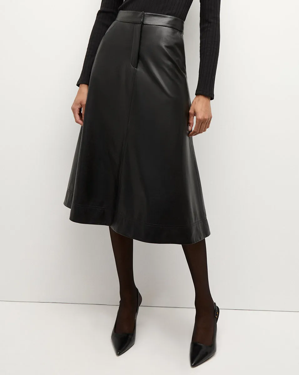 Louise Vegan Leather Skirt sold by Veronica Beard product image thumbnail 2
