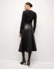 Louise Vegan Leather Skirt sold by Veronica Beard