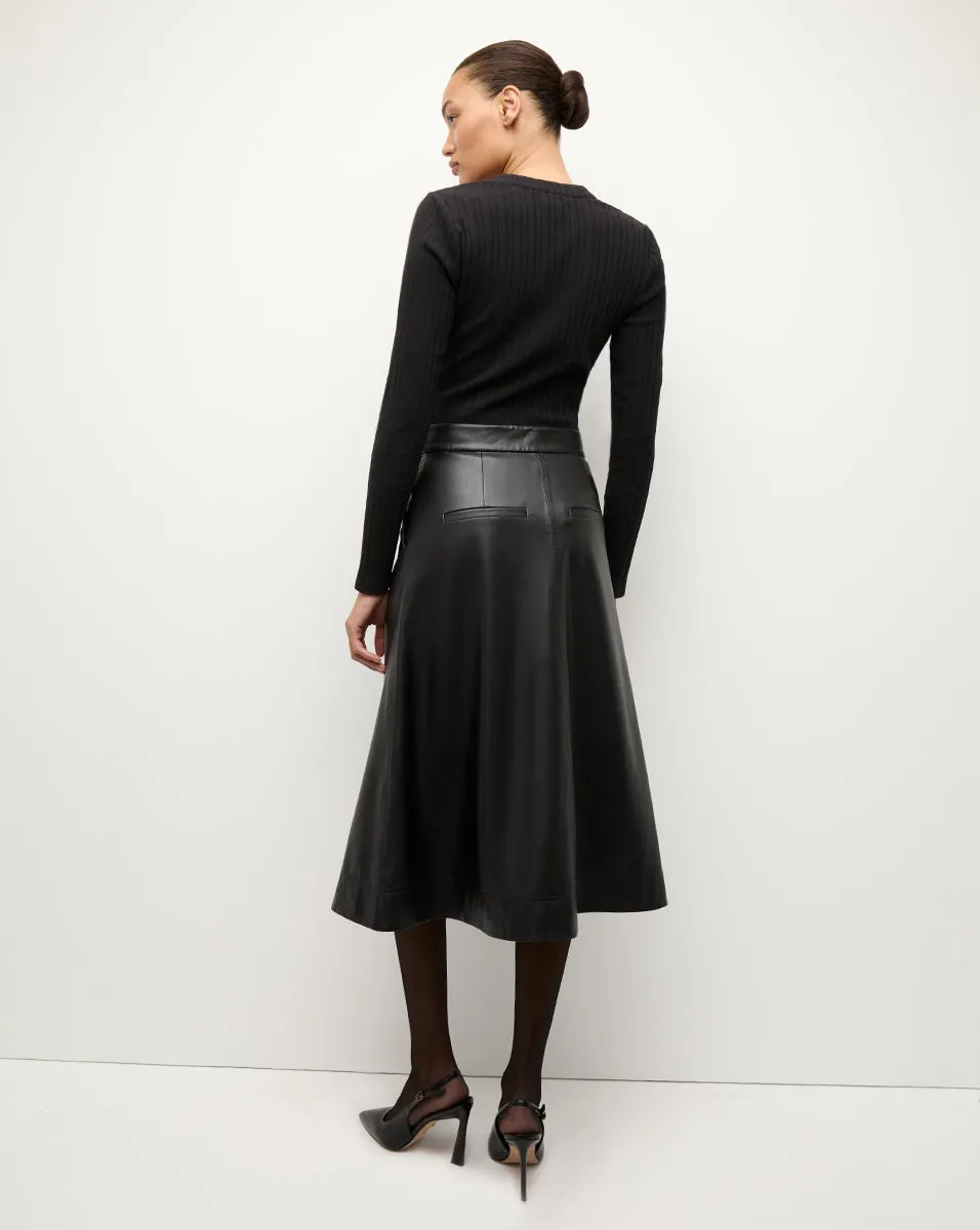 Louise Vegan Leather Skirt sold by Veronica Beard product image thumbnail 5