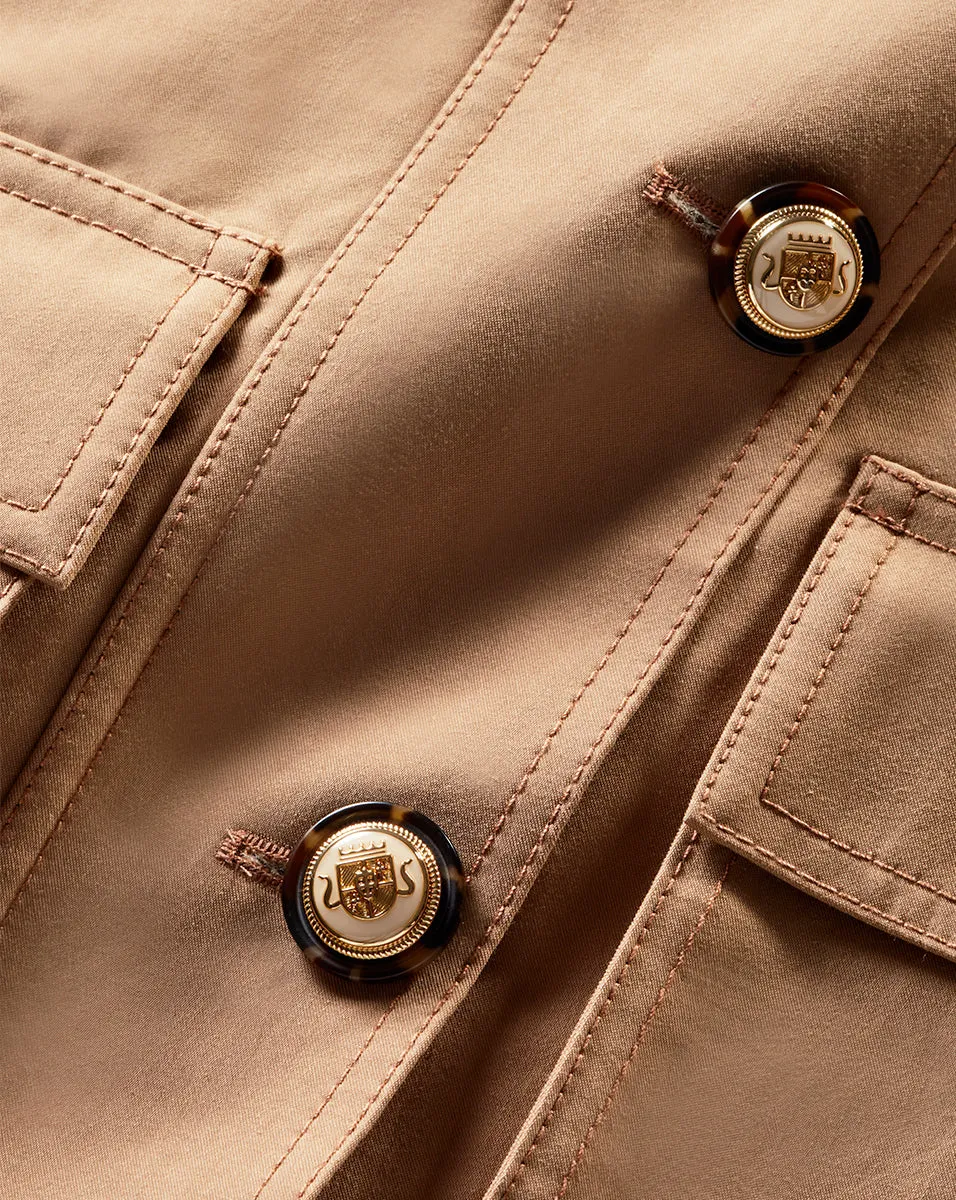 Oda Mixed-Media Dickey Coat sold by Veronica Beard product image thumbnail 3