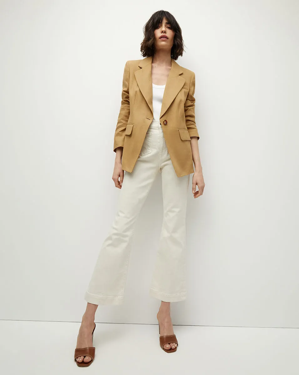 Hayward Stretch-Linen Dickey Jacket sold by Veronica Beard product image thumbnail 3