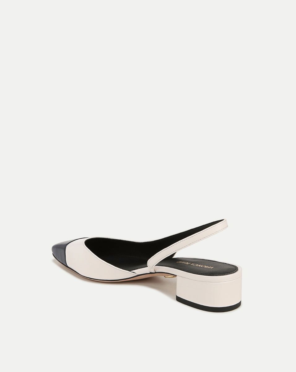 Cecile Leather Cap-Toe Slingback sold by Veronica Beard product image thumbnail 4