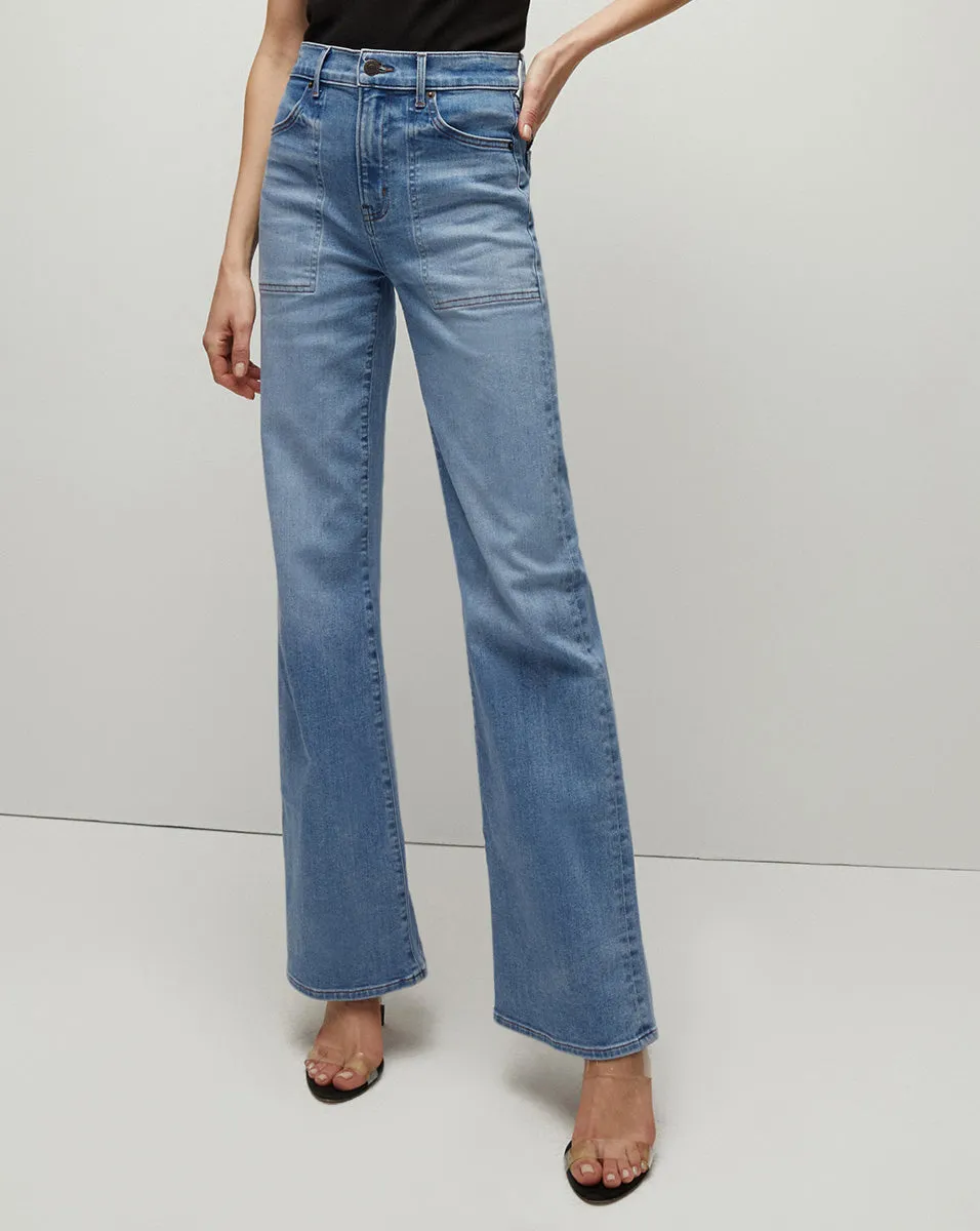 Crosbie Slim Wide-Leg Jean sold by Veronica Beard product image thumbnail 2
