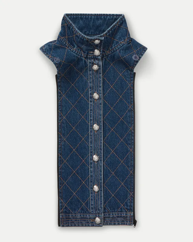 Barta Denim Quilted Dickey sold by Veronica Beard