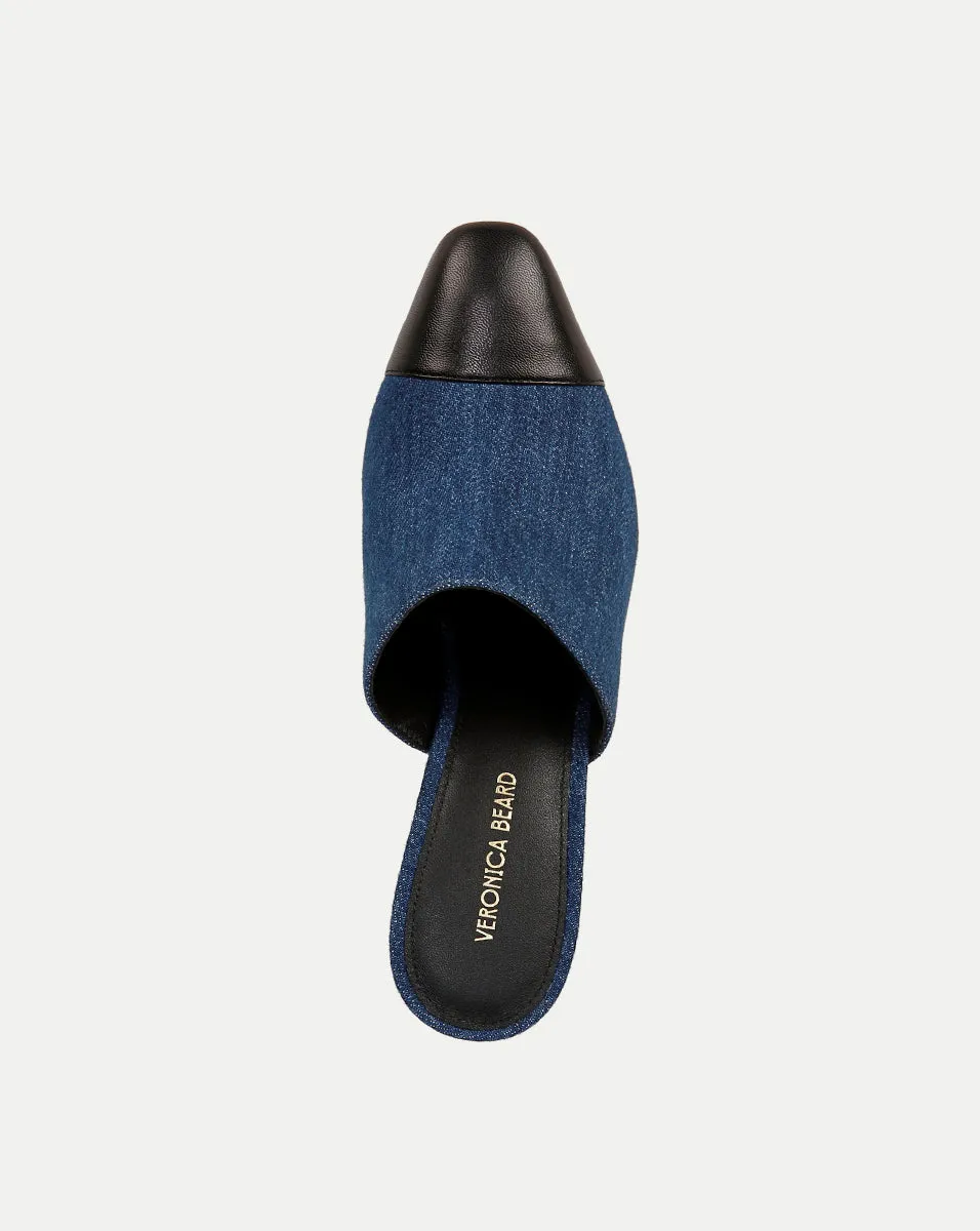 Carlotta Denim Mixed-Media Heel sold by Veronica Beard product image thumbnail 3