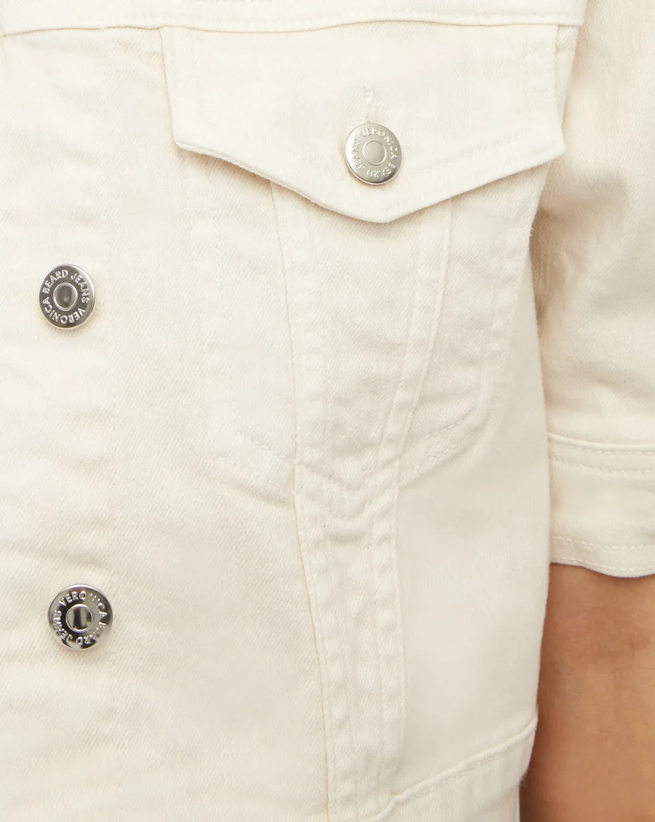 Raina Short-Sleeved Denim Jacket sold by Veronica Beard product image thumbnail 2