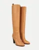 Vesper Leather Knee-High Boot sold by Veronica Beard