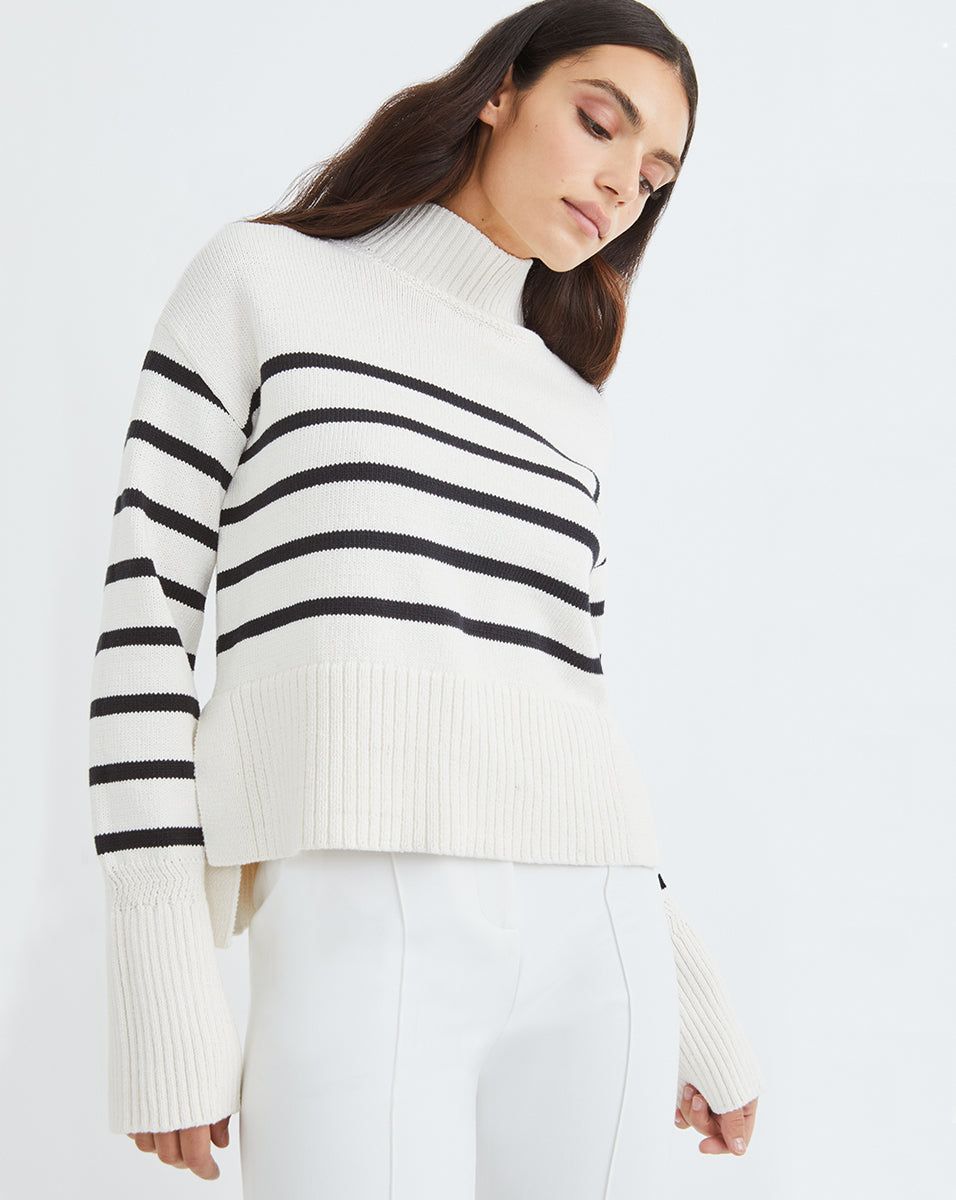 Lancetti Nautical-Stripe Sweater sold by Veronica Beard