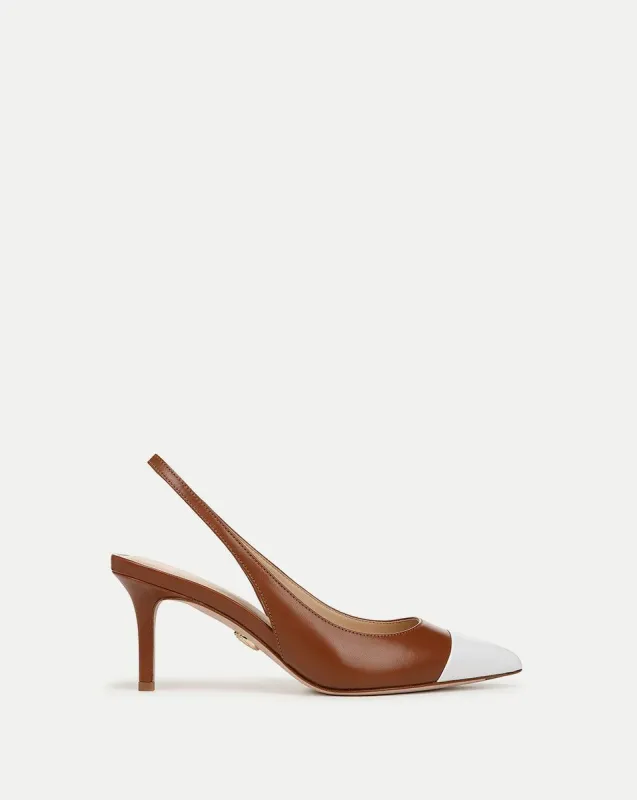 Liliana Leather Slingback Pump sold by Veronica Beard
