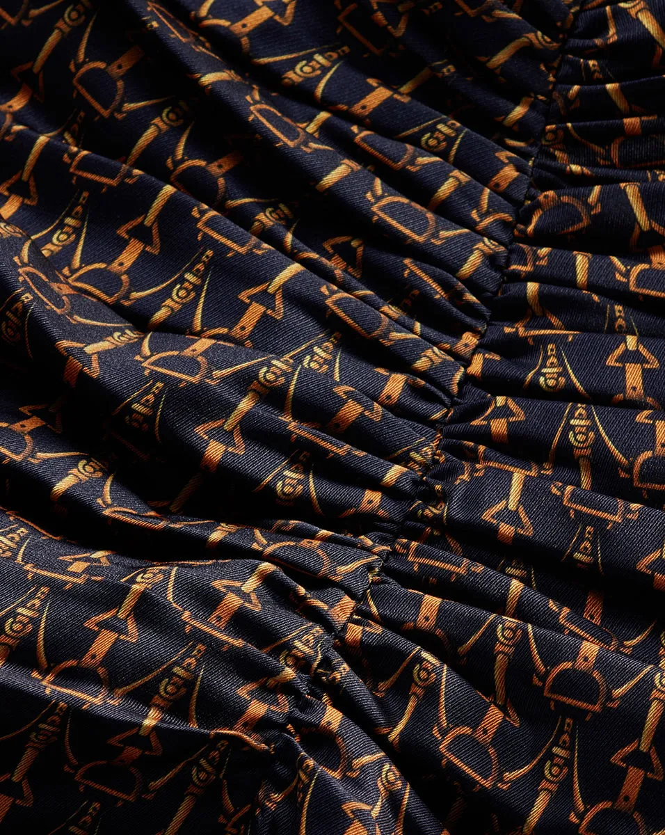 Sabri Stirrup-Print Dress sold by Veronica Beard product image thumbnail 4