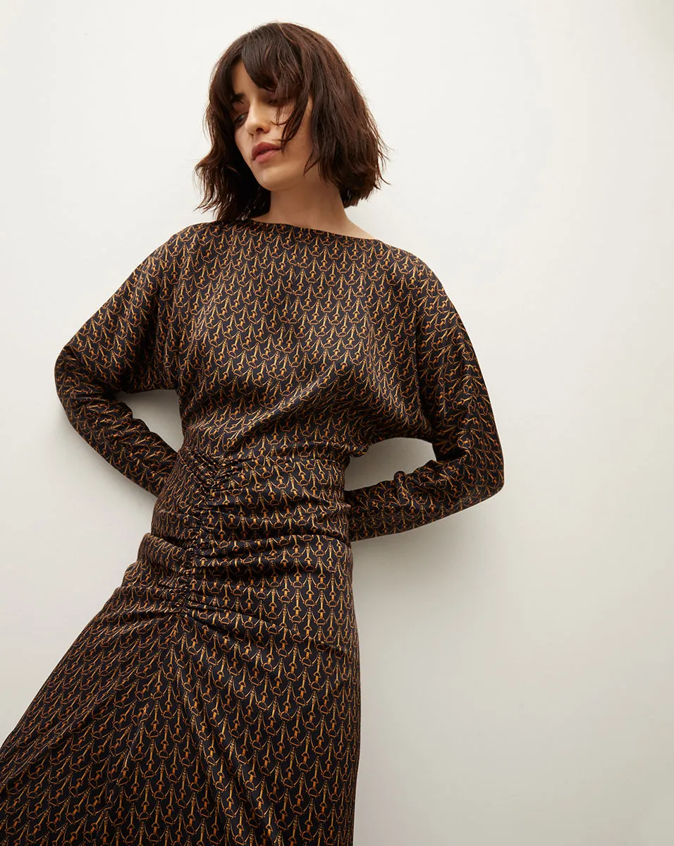 Sabri Stirrup-Print Dress sold by Veronica Beard product image thumbnail 2