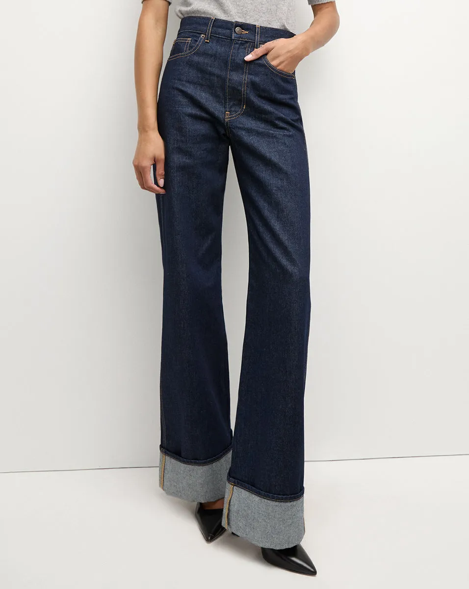 Taylor Cuffed Wide-Leg Jean sold by Veronica Beard product image thumbnail 2