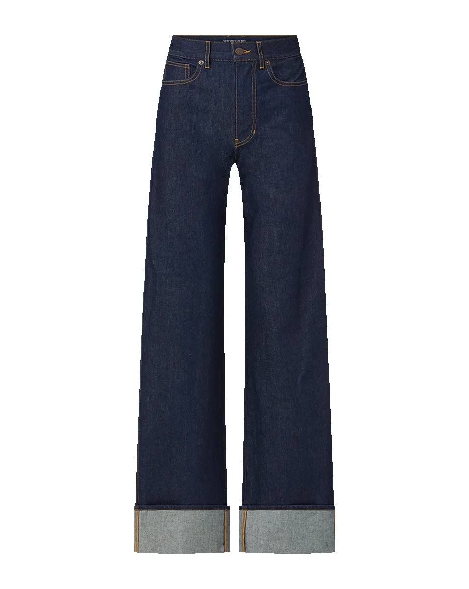 Taylor Cuffed Wide-Leg Jean sold by Veronica Beard product image thumbnail 5