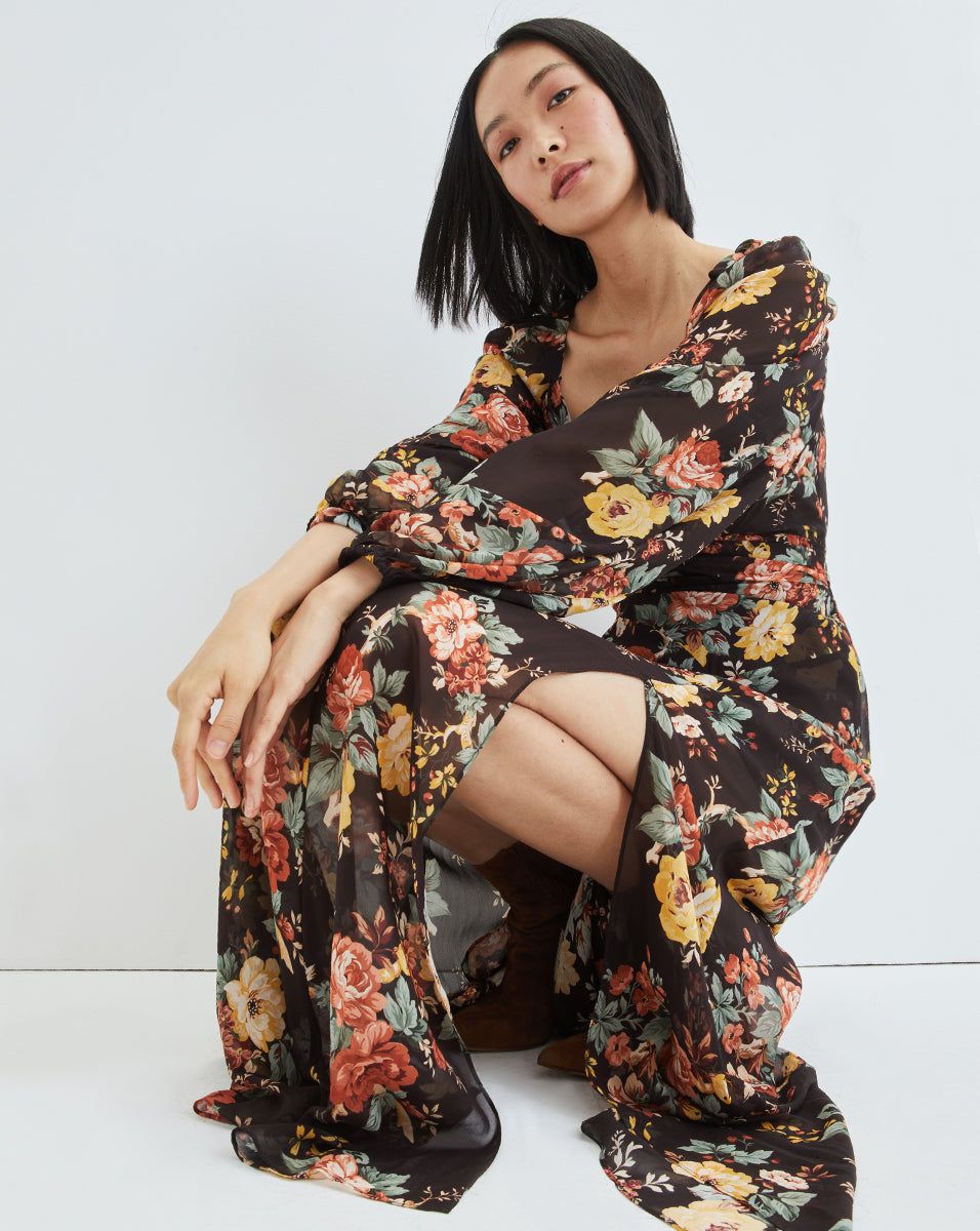 Avani Floral-Print Dress sold by Veronica Beard product image thumbnail 3