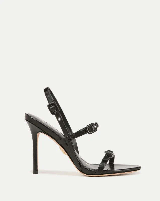 Alta Buckled Strap Leather Sandal sold by Veronica Beard
