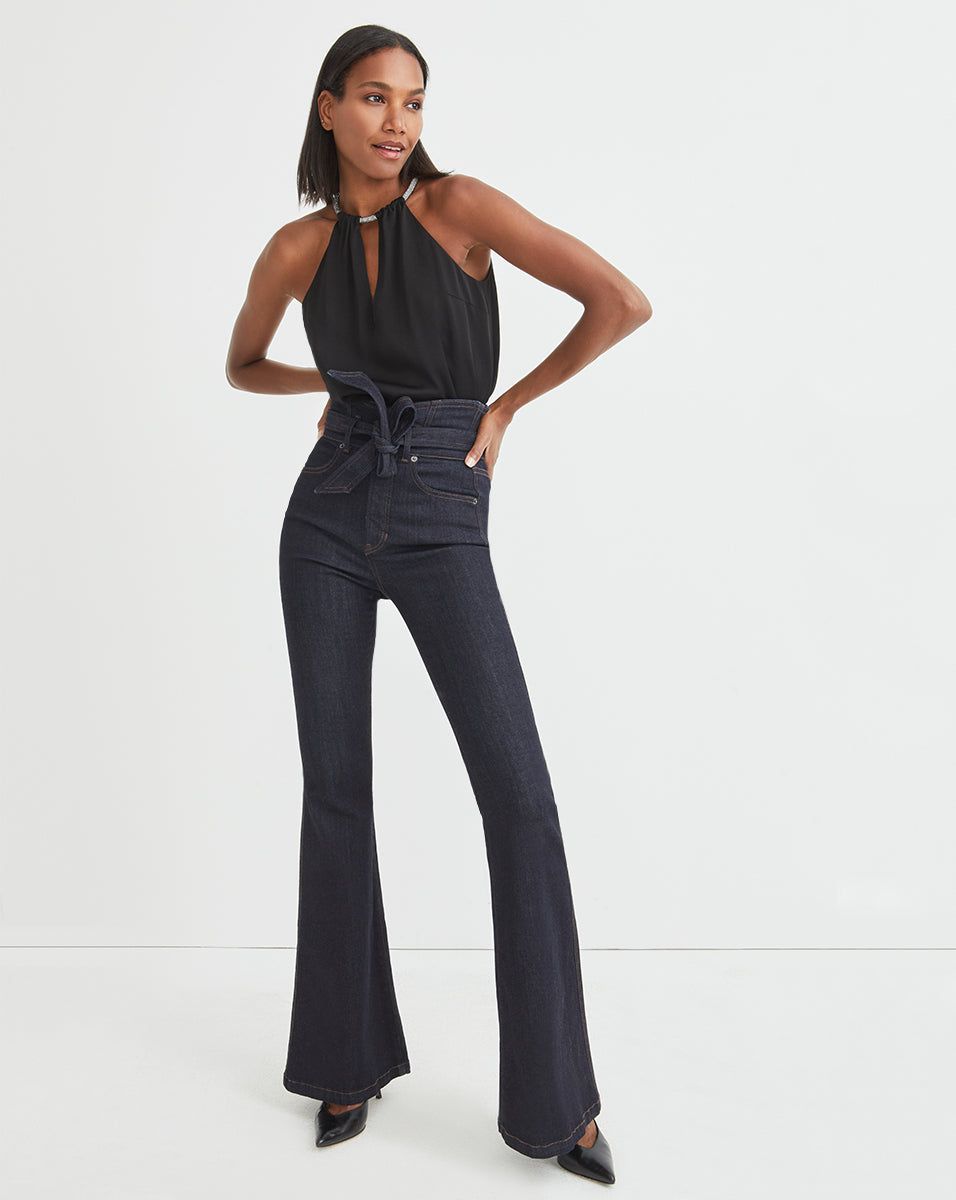 Kusumi Satin Halter Top sold by Veronica Beard product image thumbnail 4