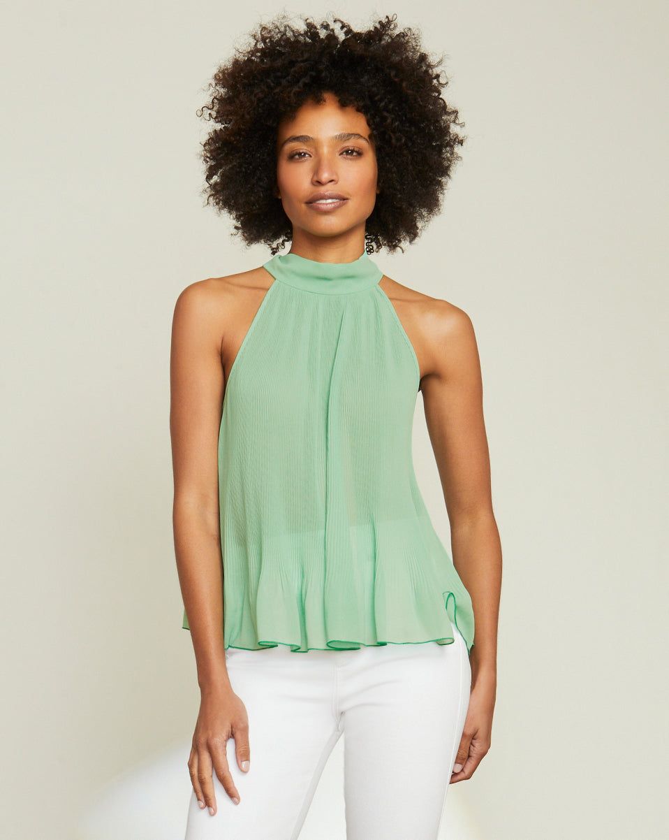 Alexa Pleated Blouse sold by Veronica Beard