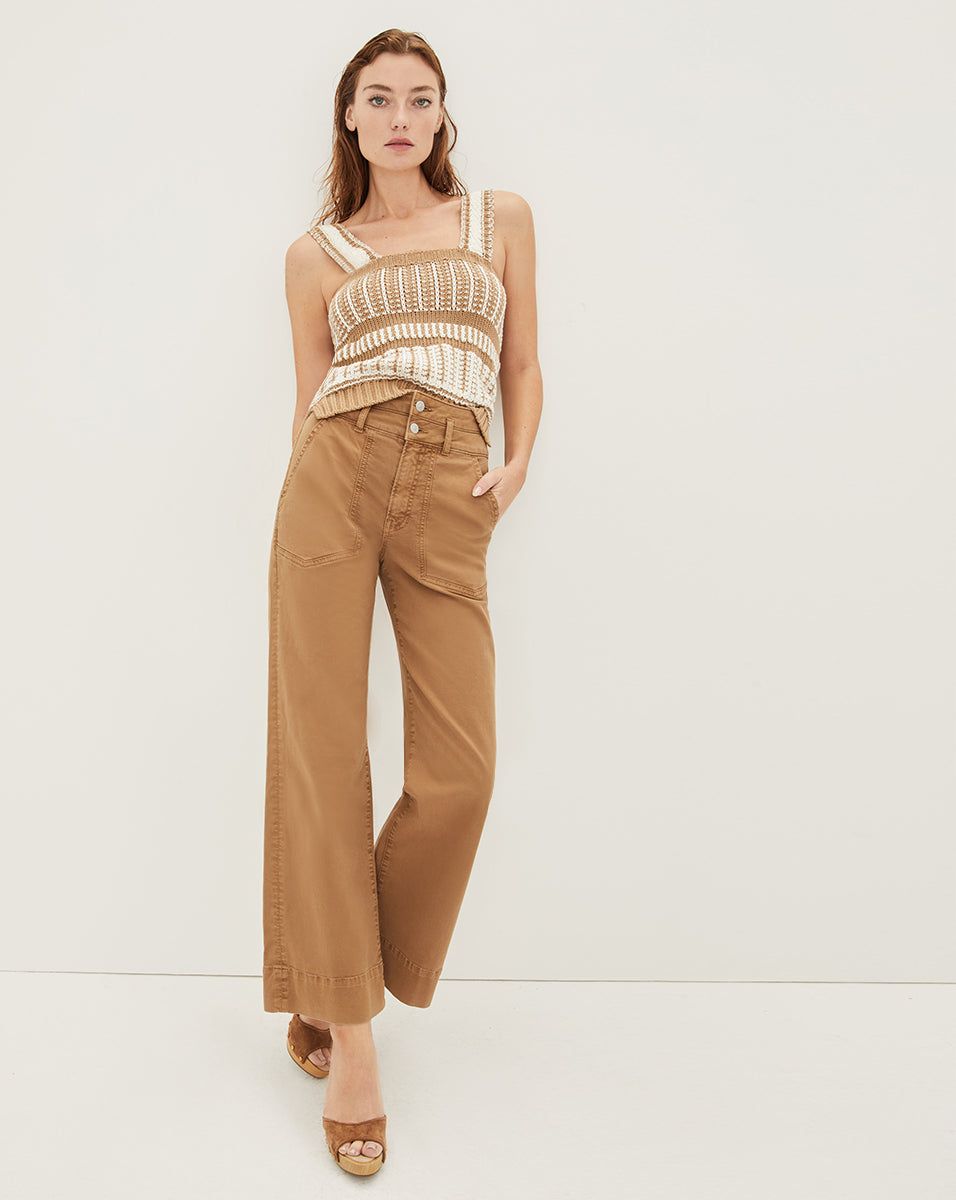 Hilde Patch-Pocket Pant sold by Veronica Beard