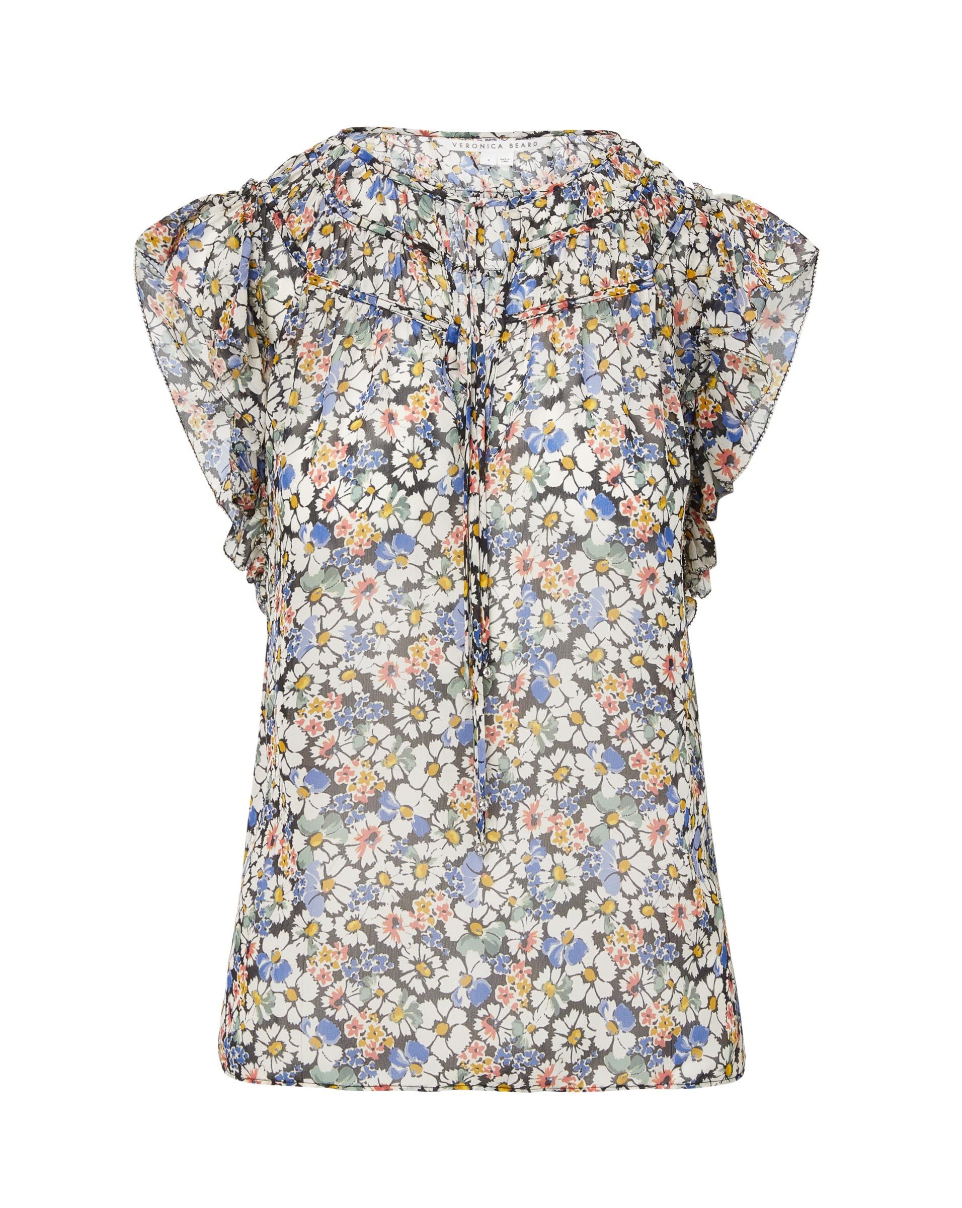 Ayan Floral Silk Top sold by Veronica Beard product image thumbnail 5