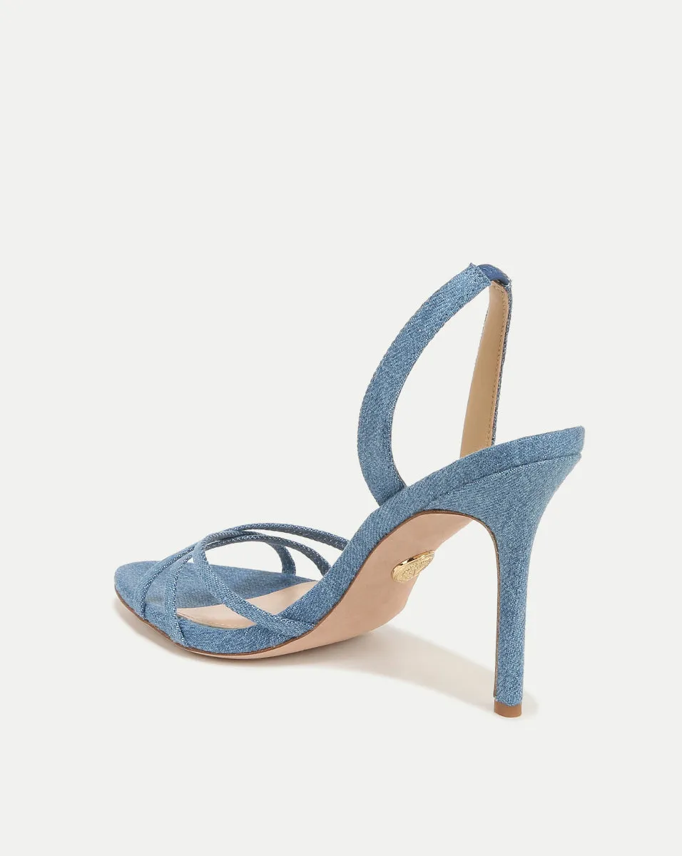 Adelle Denim Sandal sold by Veronica Beard product image thumbnail 4