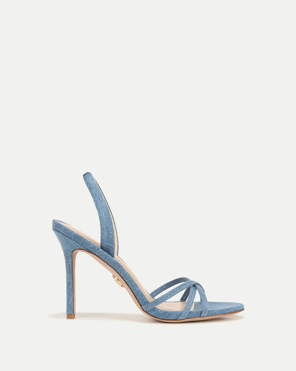 Adelle Denim Sandal sold by Veronica Beard