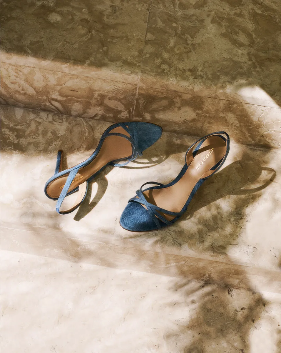 Adelle Denim Sandal sold by Veronica Beard product image thumbnail 5