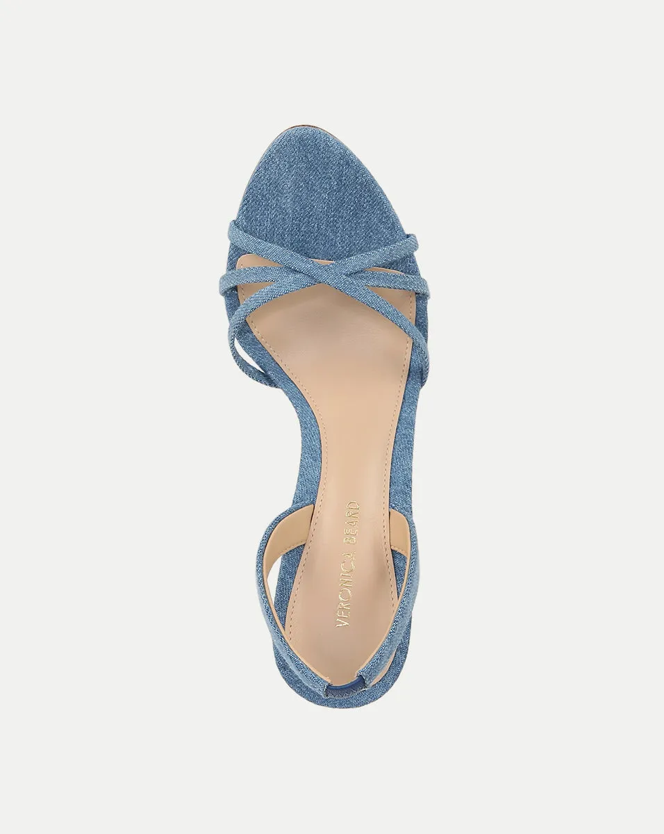 Adelle Denim Sandal sold by Veronica Beard product image thumbnail 3