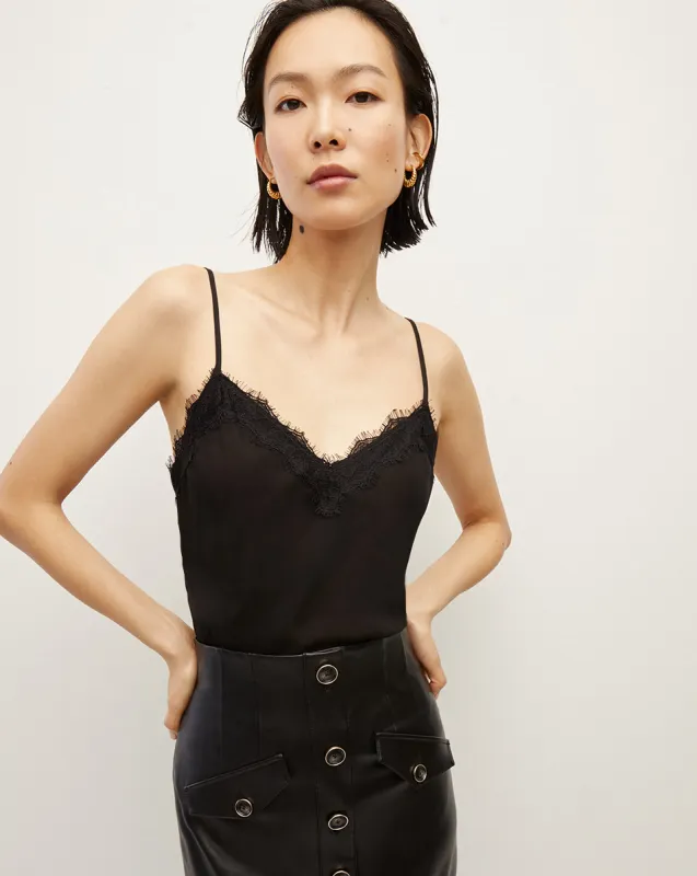 Ciarlo Lace-Trim Top sold by Veronica Beard