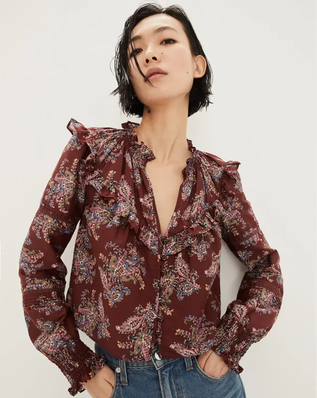 Hopkins Paisley Top made by Veronica Beard