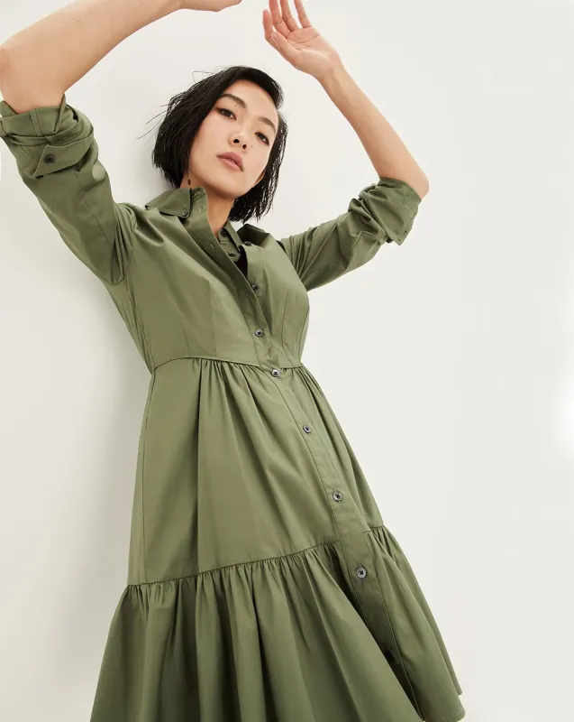 Delbie Shirtdress sold by Veronica Beard