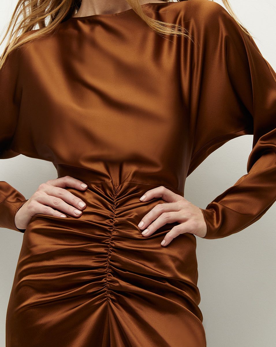 Sabri Stretch-Silk Charmeuse Dress sold by Veronica Beard product image thumbnail 3