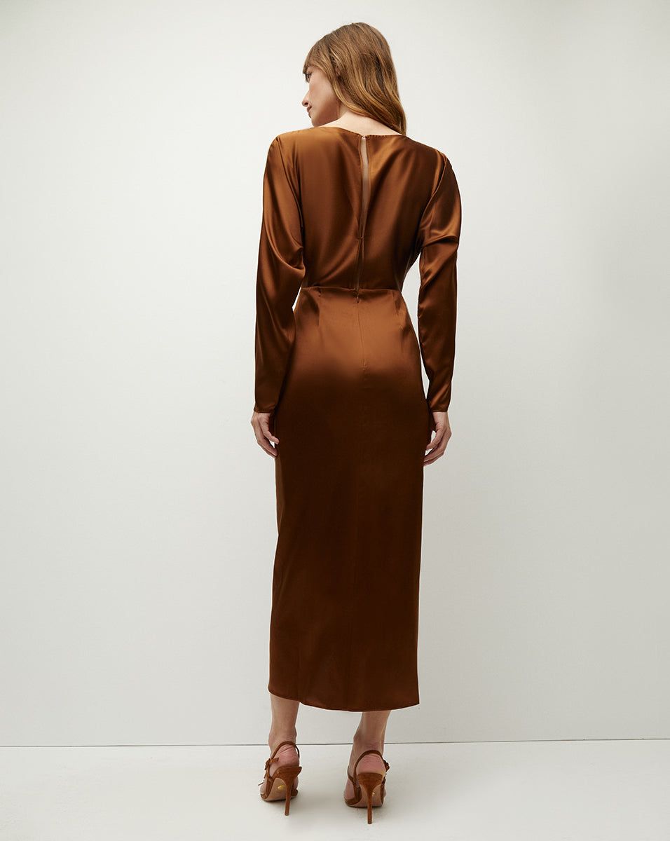 Sabri Stretch-Silk Charmeuse Dress sold by Veronica Beard product image thumbnail 4