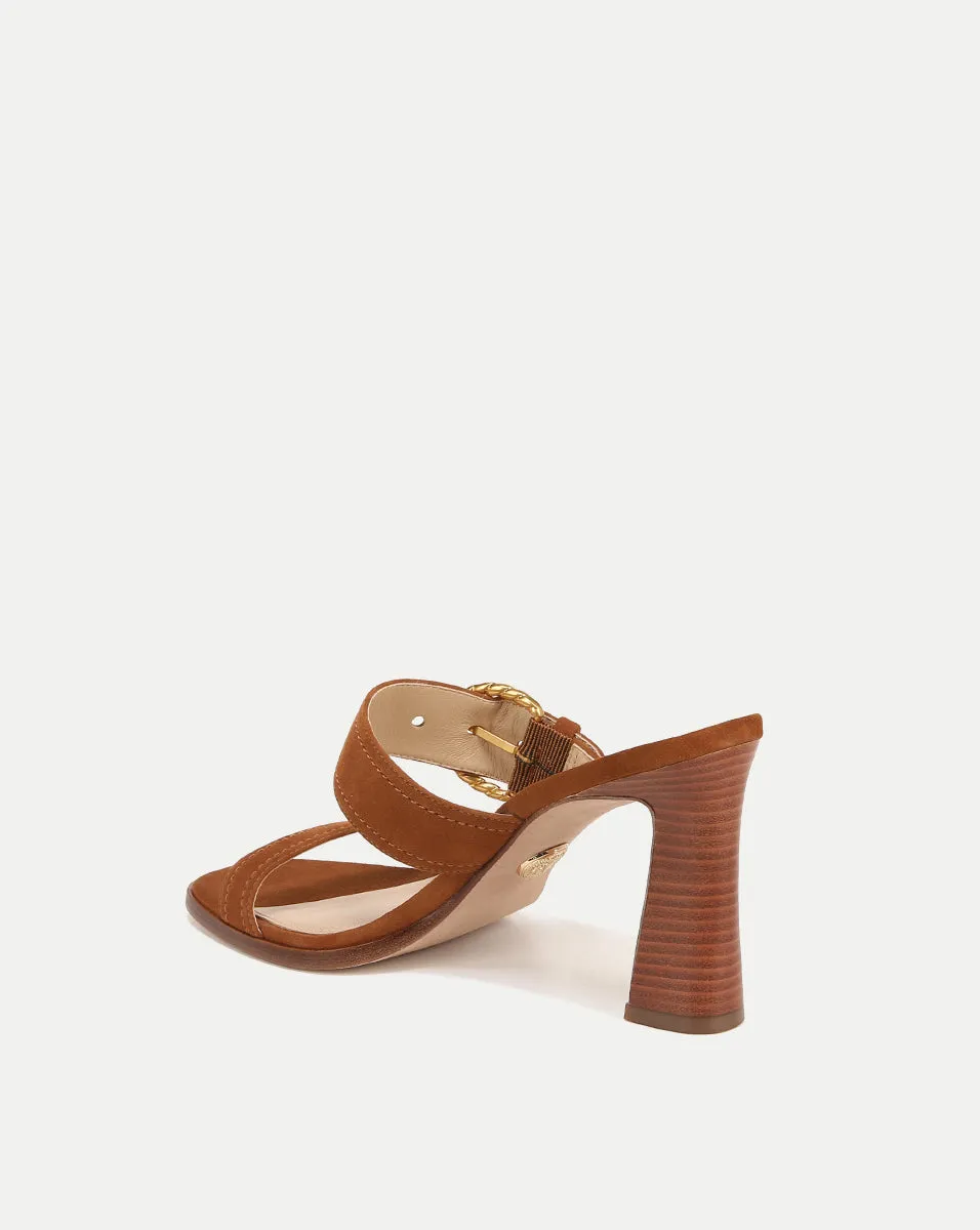 Margaux Suede Buckle Sandal sold by Veronica Beard product image thumbnail 4