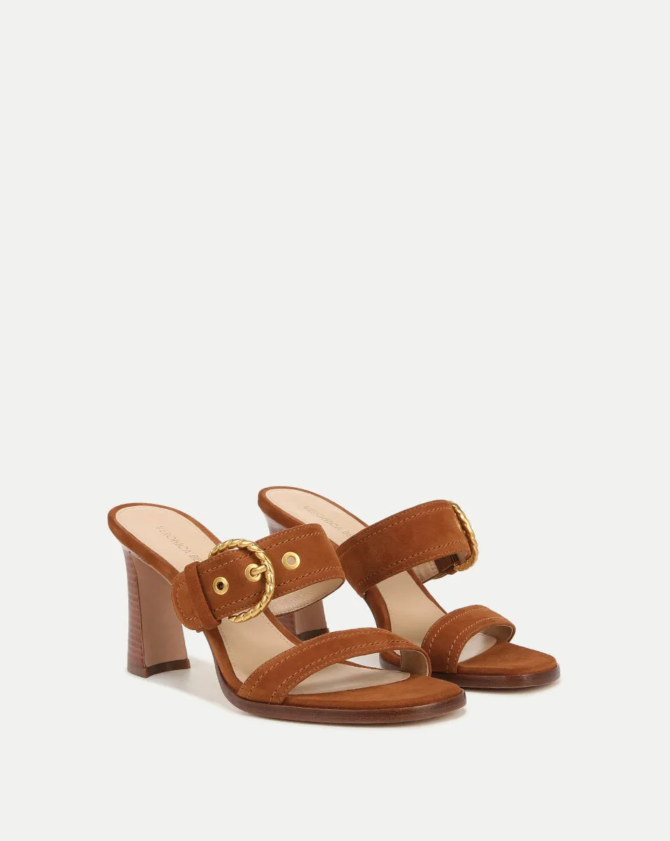 Margaux Suede Buckle Sandal sold by Veronica Beard product image thumbnail 2