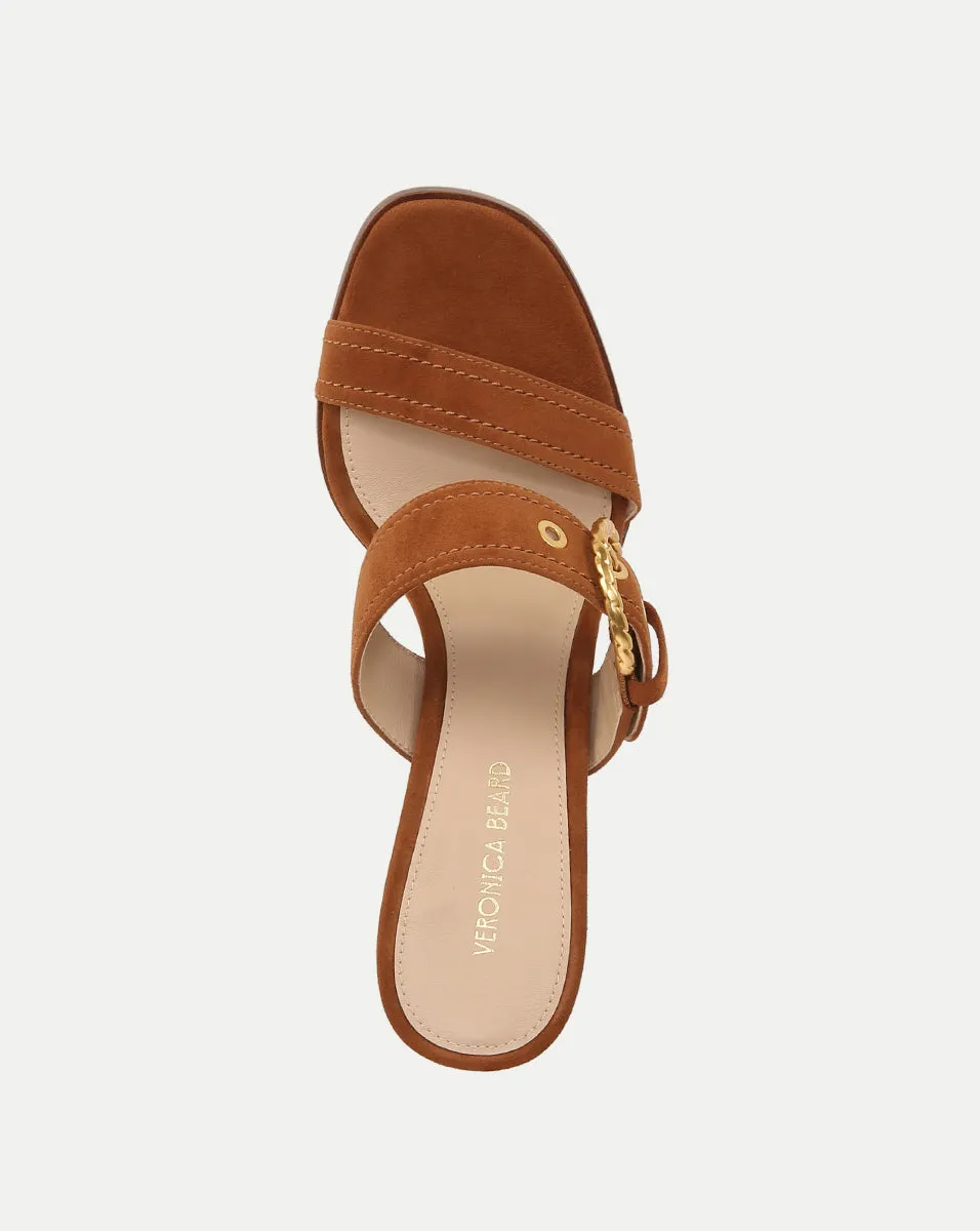 Margaux Suede Buckle Sandal sold by Veronica Beard product image thumbnail 3
