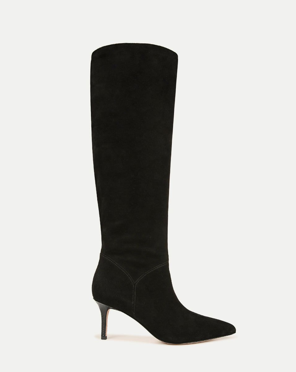 Lexington Suede Boot | Wide-Calf sold by Veronica Beard