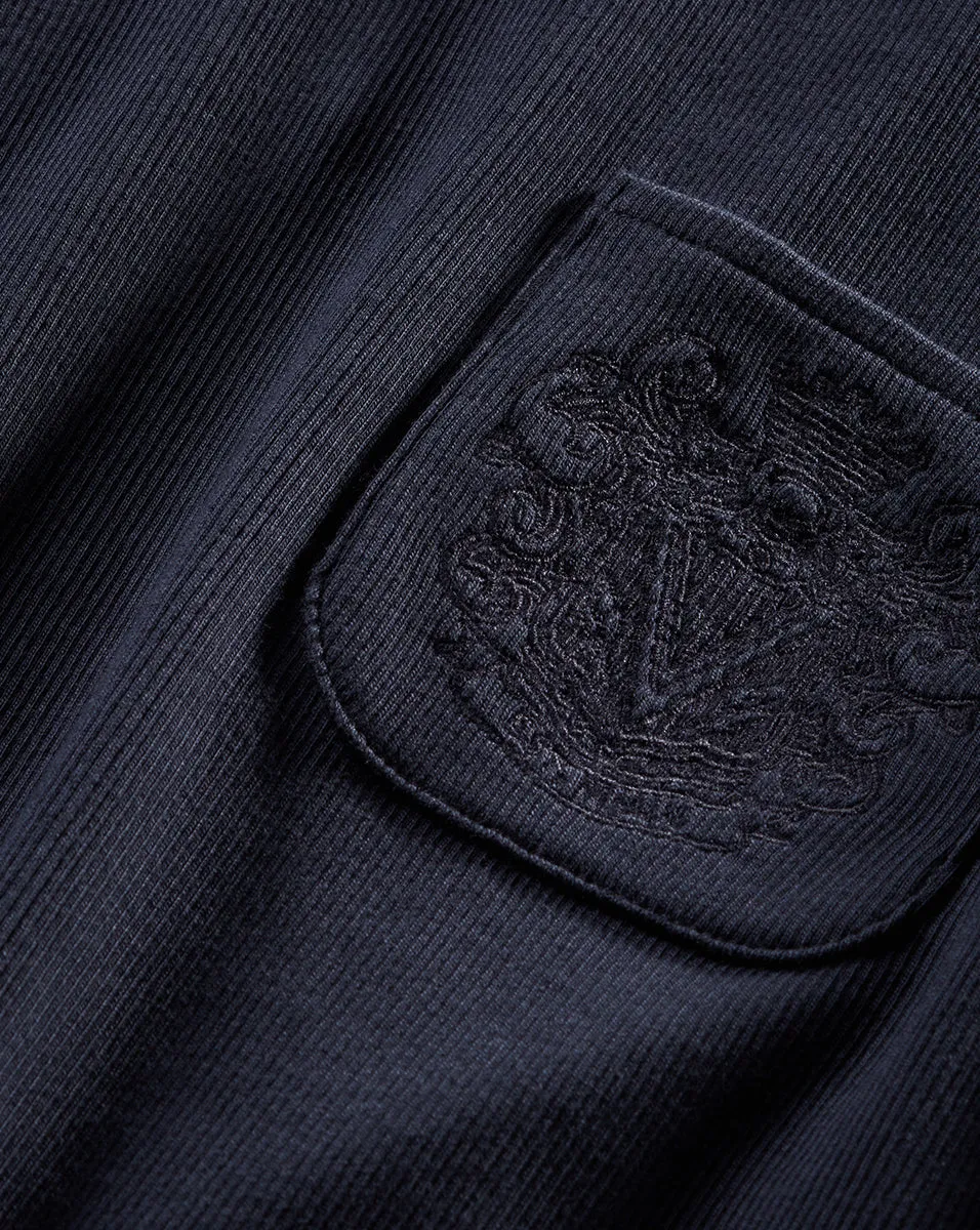 Pruitt Ribbed Tee | Logo Pocket sold by Veronica Beard product image thumbnail 2