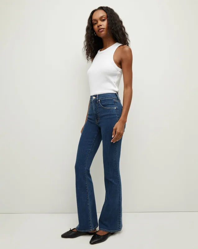 Beverly Loafer Length Skinny-Flare Jean sold by Veronica Beard