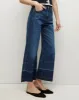 Taylor Released Hem Cropped Wide-Leg Jean sold by Veronica Beard