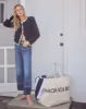 Taylor Released Hem Cropped Wide-Leg Jean sold by Veronica Beard