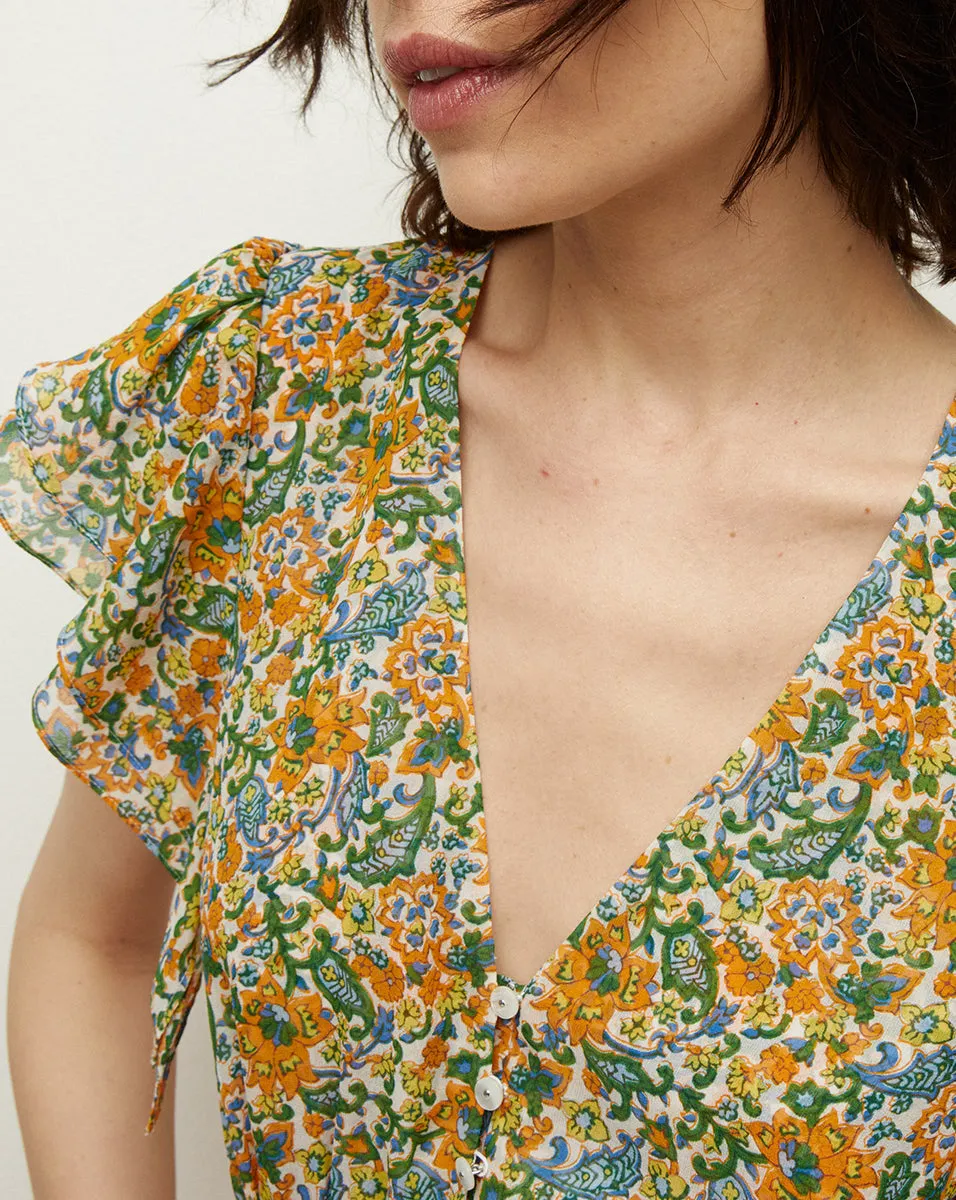 Polly Floral Top sold by Veronica Beard product image thumbnail 3