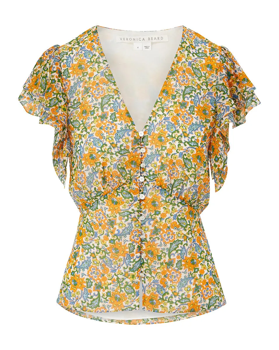 Polly Floral Top sold by Veronica Beard product image thumbnail 5