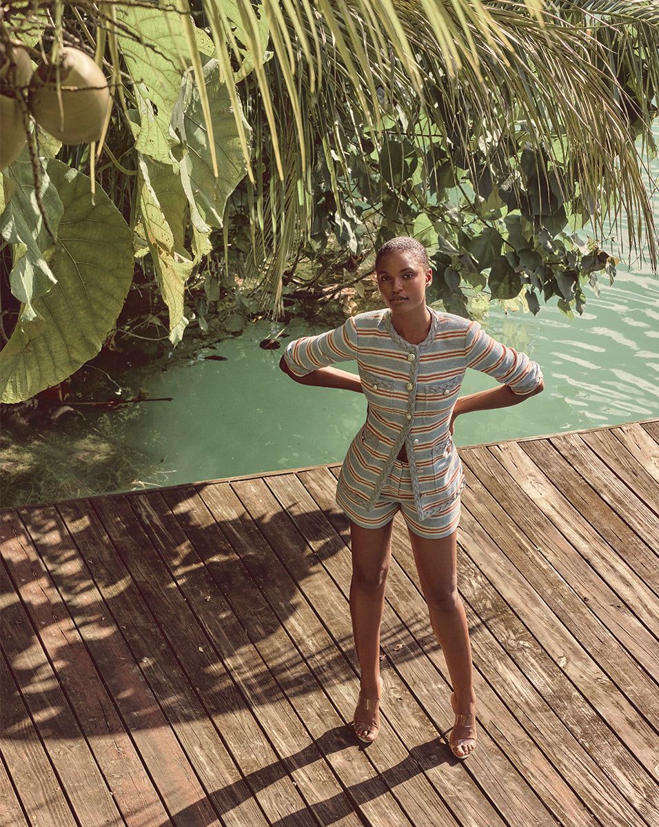 Jazmin Striped Short sold by Veronica Beard product image thumbnail 5