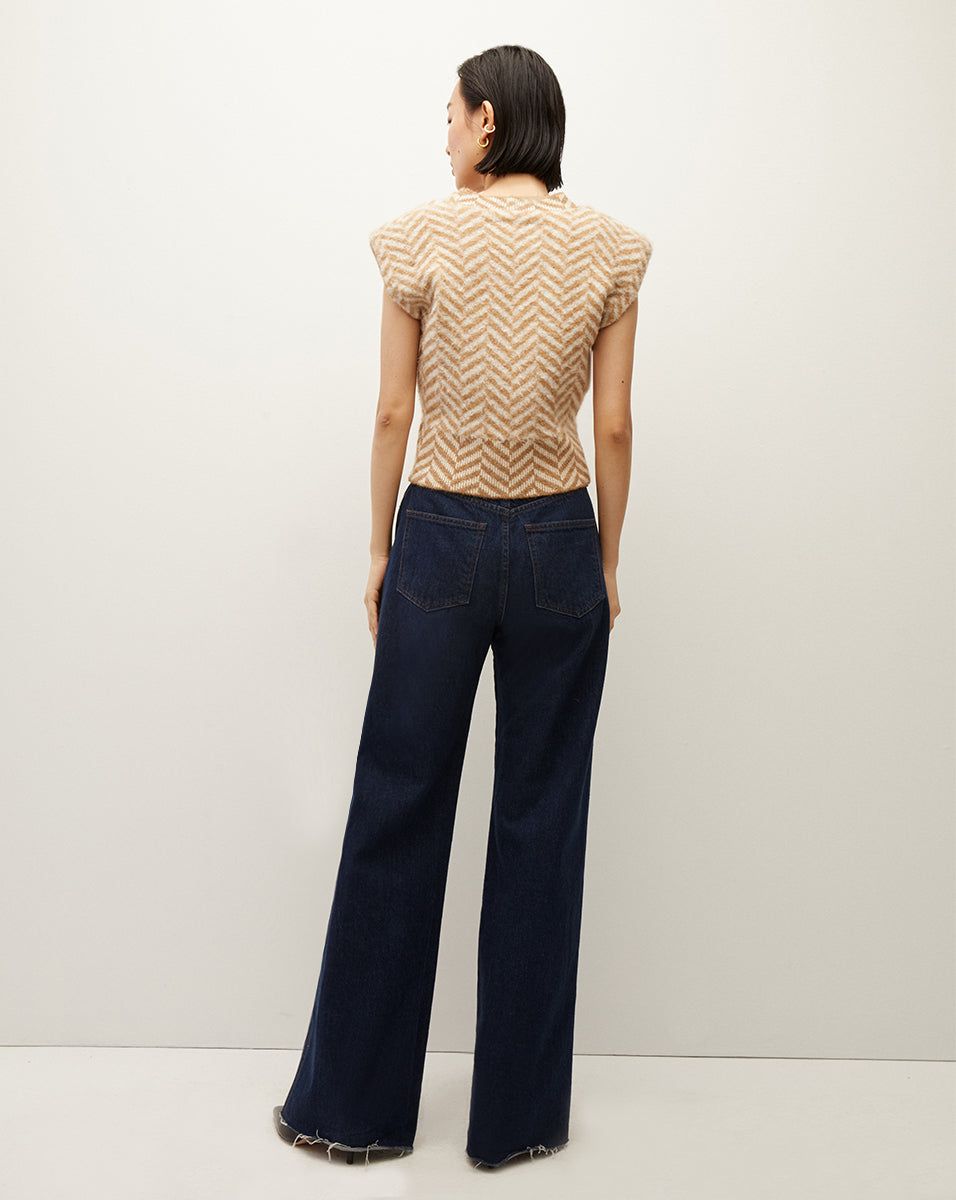 Dutton Herringbone Knit Vest sold by Veronica Beard product image thumbnail 4