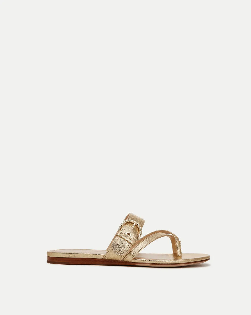Salva Metallic Crisscross Sandal sold by Veronica Beard